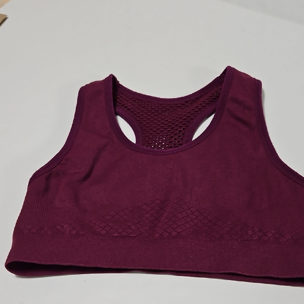Women's Pull Over Pink Pro Sports Bra Size S #1294
